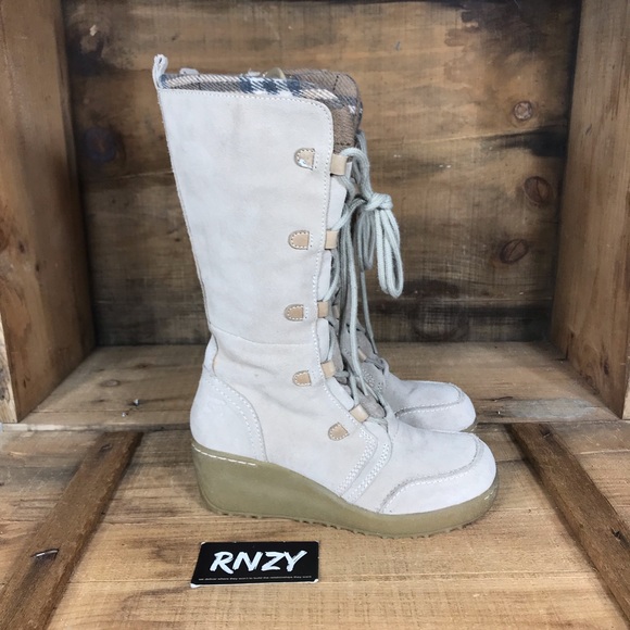 Roxy Shoes - Roxy Leather Side Zip Wedge Boot